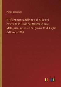 bokomslag Nell' aprimento delle sale di belle arti costituite in Pavia dal Marchese Luigi Malaspina, avvenuto nel giorno 12 di Luglio dell' anno 1838