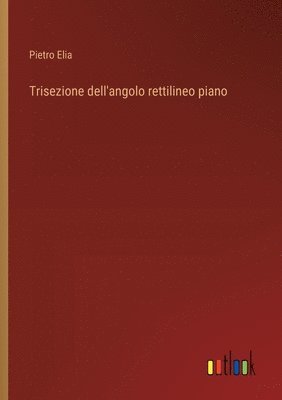 bokomslag Trisezione dell'angolo rettilineo piano