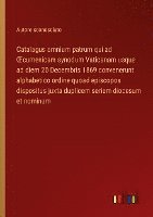 bokomslag Catalagus omnium patrum qui ad OEcumenicam synodum Vaticanam usque ad diem 20 Decembris 1869 convenerunt alphabetico ordine quoad episcopos dispositus juxta duplicem seriem diocesum et nominum