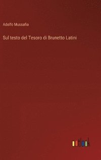 bokomslag Sul testo del Tesoro di Brunetto Latini