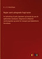 Regler samt udregnede fragt-taxter 1