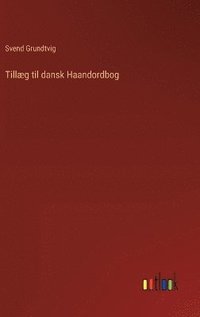 bokomslag Tillæg til dansk Haandordbog
