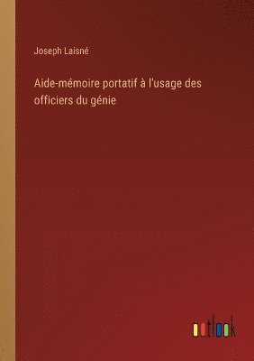 bokomslag Aide-mmoire portatif  l'usage des officiers du gnie