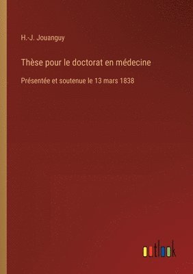 bokomslag Thse pour le doctorat en mdecine