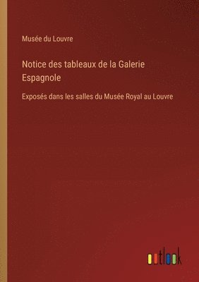 bokomslag Notice des tableaux de la Galerie Espagnole