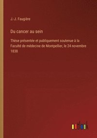 bokomslag Du cancer au sein