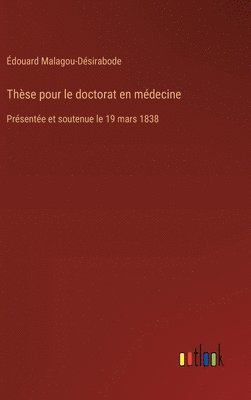 bokomslag Thse pour le doctorat en mdecine