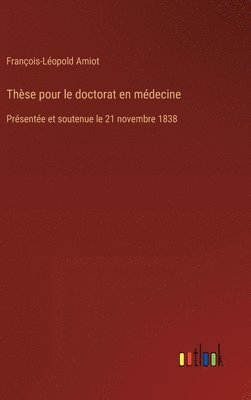 bokomslag Thèse pour le doctorat en médecine