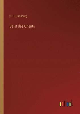 bokomslag Geist des Orients