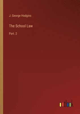 bokomslag School Law