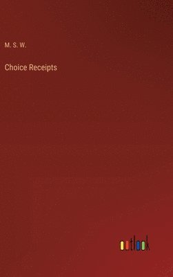 bokomslag Choice Receipts