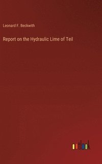 bokomslag Report on the Hydraulic Lime of Teil