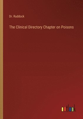 bokomslag Clinical Directory Chapter on Poisons