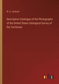 bokomslag Descriptive Catalogue of the Photographs of the United States Geological Survey of the Territories