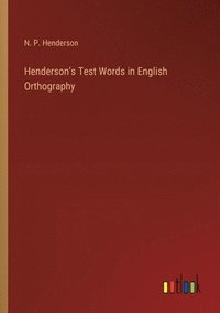 bokomslag Henderson's Test Words in English Orthography