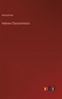 bokomslag Hebrew Characteristics