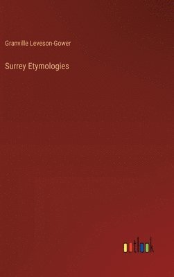 bokomslag Surrey Etymologies