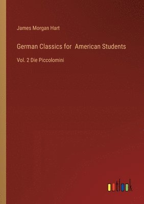 bokomslag German Classics for American Students