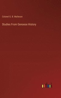 bokomslag Studies From Genoese History