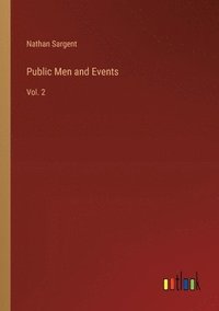 bokomslag Public Men and Events