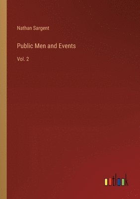 bokomslag Public Men and Events