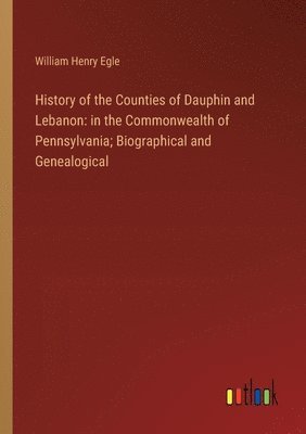 bokomslag History of the Counties of Dauphin and Lebanon