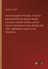 bokomslag Distinctive Baptist Principles