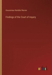 bokomslag Findings of the Court of Inquiry