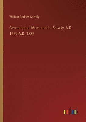 bokomslag Genealogical Memoranda