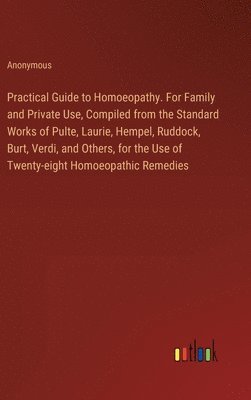 bokomslag Practical Guide to Homoeopathy. For Family and Private Use, Compiled from the Standard Works of Pulte, Laurie, Hempel, Ruddock, Burt, Verdi, and Others, for the Use of Twenty-eight Homoeopathic