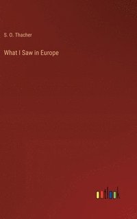 bokomslag What I Saw in Europe