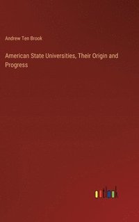 bokomslag American State Universities, Their Origin and Progress