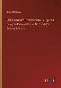 bokomslag Ideas in Nature Overlooked by Dr. Tyndall. Being an Examination of Dr. Tyndall's Belfast Address