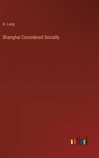 bokomslag Shanghai Considered Socially