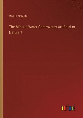 bokomslag The Mineral Water Controversy Artificial or Natural?