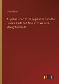 bokomslag A Special report to the Legislature Upon the Causes, Kinds and Amount of Waste in Mining Anthracite