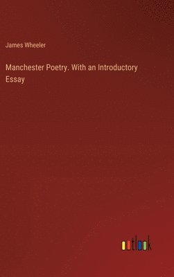 bokomslag Manchester Poetry. With an Introductory Essay