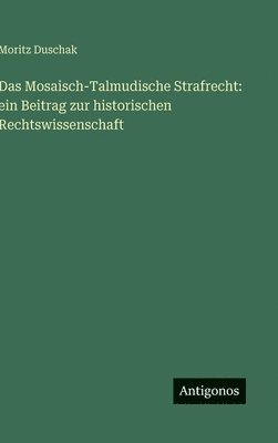 bokomslag Mosaisch-Talmudische Strafrecht