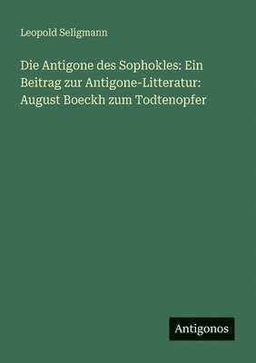 bokomslag Antigone des Sophokles