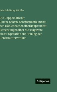bokomslag Die Doppelnath zur Damm-Scham-Scheidennath und zu den Höhlennathen überhaupt: nebst Bemerkungen über die Tragweite dieser Operation zur Heilung der Ge