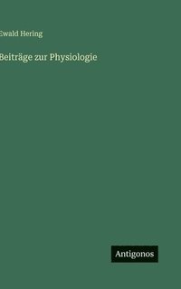 bokomslag Beiträge zur Physiologie