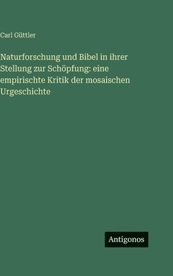 Naturforschung und Bibel in ihrer Stellung zur Schöpfung