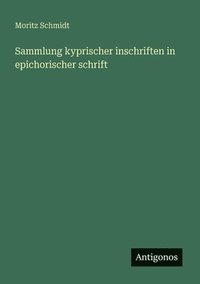 bokomslag Sammlung kyprischer inschriften in epichorischer schrift