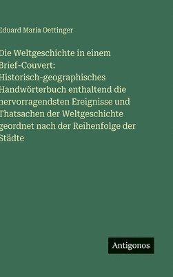 Weltgeschichte in einem Brief-Couvert