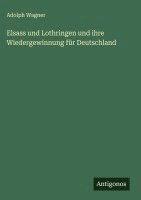 bokomslag Elsass und Lothringen und ihre Wiedergewinnung für Deutschland