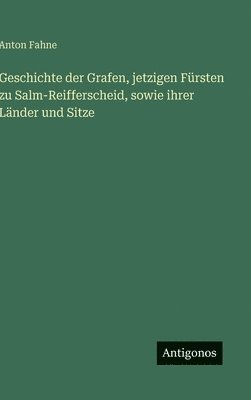 bokomslag Geschichte der Grafen, jetzigen Fürsten zu Salm-Reifferscheid, sowie ihrer Länder und Sitze