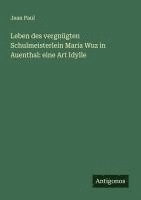 bokomslag Leben des vergnügten Schulmeisterlein Maria Wuz in Auenthal: eine Art Idylle
