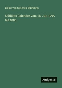 bokomslag Schillers Calender vom 18. Juli 1795 bis 1805