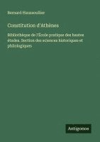 bokomslag Constitution d'Athnes