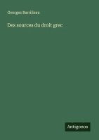 Des sources du droit grec 1